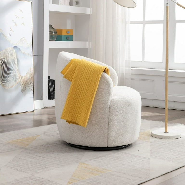 Fabric swivel armchairs for on sale living room