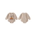 thumbnail image 2 of Elippeo Baby Girl Boy Thanksgiving Romper Letter Embroidery Long Sleeve Crew Neck Jumpsuit for Winter Fall  3 6 12 18 24 Months, 2 of 9