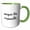 Green/White, variant on 3drose, Conquer the Impossible, 11oz Mug