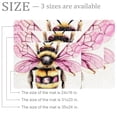 thumbnail image 2 of PhooArto Pink Bee Print Decorative Doormat, 31x20in Non-Skid Rectangular Floor Mat Switch Mat Area Rug for Indoor Outdoor Home Garden, 2 of 8