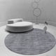 thumbnail image 3 of Alfombra redonda VIKAMA ligera de lujo para escritorio de oficina, antideslizante, para el hogar, mesa de comedor, estudio, área grande, decoración de dormitorio, 3 of 5