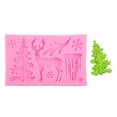thumbnail image 5 of 3D Christmas Theme Deer Silicone Mold Snowflake Chocolate Cake Fondant DIY Mould, 5 of 6