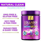 Collagen Peptides Powder 20G Per Serving - Grass Fed Hydrolyzed Collagen Powder Type I & III with Hyaluronic Acid & Biotin For Women, Unflavored - Hair, Skin, Nails & Joint Support - 28 Servings