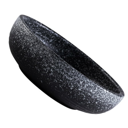 TOYMYTOY Ceramic Bowl Dark Grey for Home Use Salad Noodle Rice Soup 1Pc