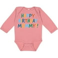 thumbnail image 3 of Inktastic Happy Birthday Mommy Boys or Girls Long Sleeve Baby Bodysuit, 3 of 5
