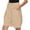 Khaki, variant on Lenpel Bermuda Shorts for Women Elastic High Waisted Drawstring Wide Leg Knee Length Casual Shorts Loose Summer Shorts with Pockets