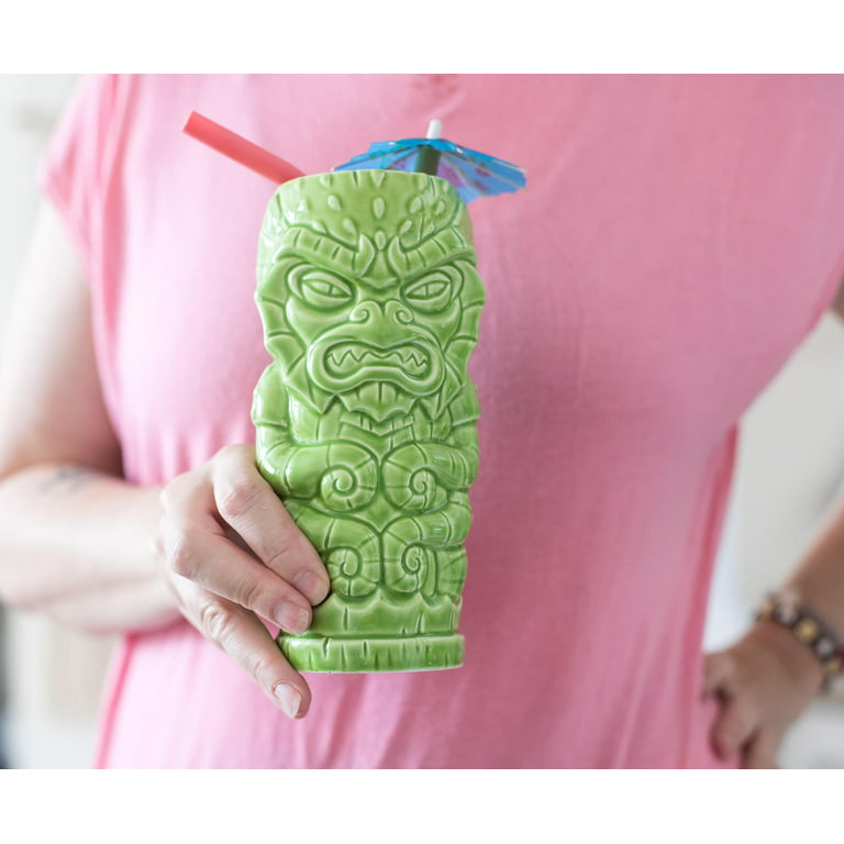 Geeki Tikis Green Kraken Fantasy Mug | Ceramic Tiki Style Cup | Holds 17  Ounces