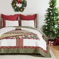 thumbnail image 2 of Greenland Home Christmas Tree - Authentic Patchwork - Cotton Quilt Set, 2-Piece Twin/XL, Holiday, 2 of 9