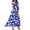 Dark Blue, variant on Women's Fashion Floral Print 3/4 Sleeve Loose Casual Dress, Comfortable Flowy Midi Sundress with Feminine Silhouette for Daily Wear,Pink 2XL