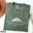 thumbnail image 4 of Christian T-Shirt: "FOLLOW THE WORD, NOT THE HERD" (Isaiah 8:11-13) - Confessing Faith, Expressing Style, 4 of 7