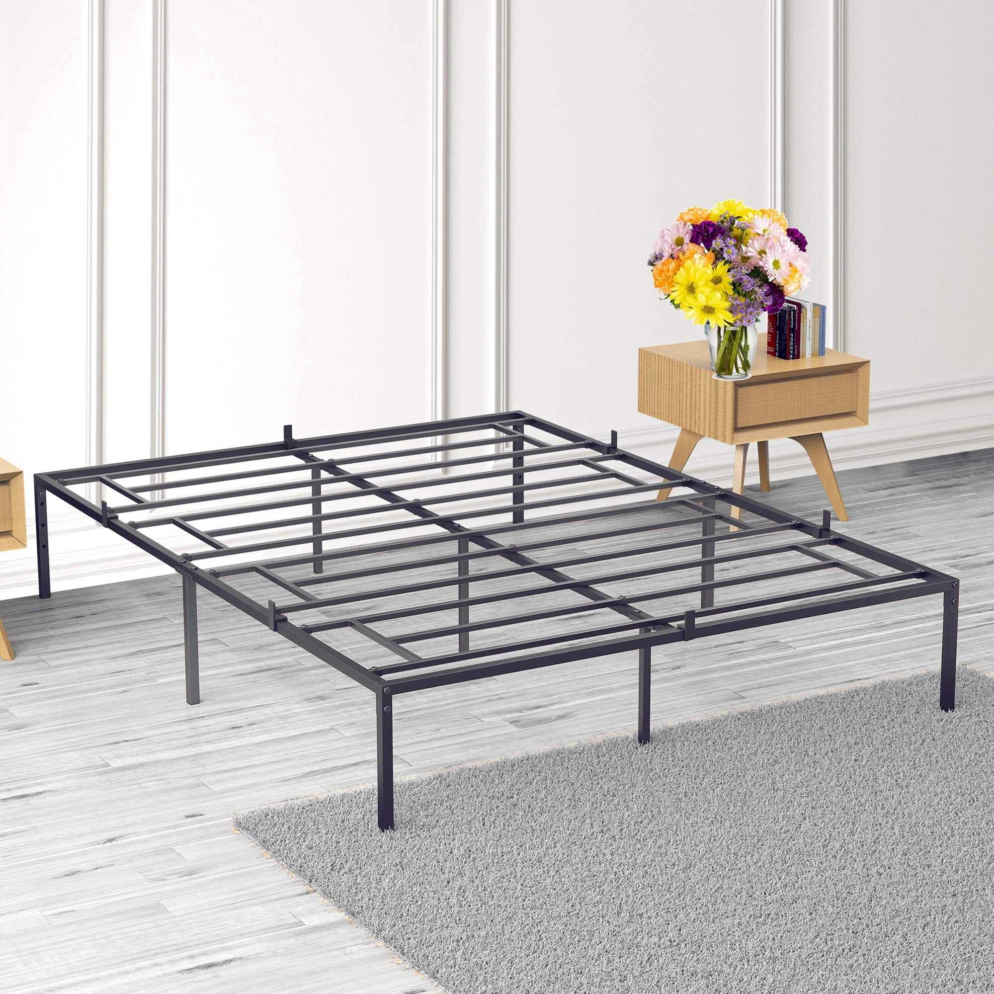Soonbuy Twin/Full/Queen/King Bed Frames,Heavy Duty Steel Slat