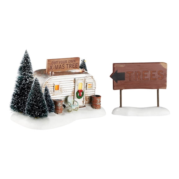 Department 56 Snow Village Christmas Vacation Griswold Family Buys a Tree Lit House