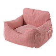 thumbnail image 1 of Asiento elevador para coche para cachorros, transportador para perros y gatos, duradero, multiusos, 50 x 50 x 30 cm Raya roja, 1 of 8