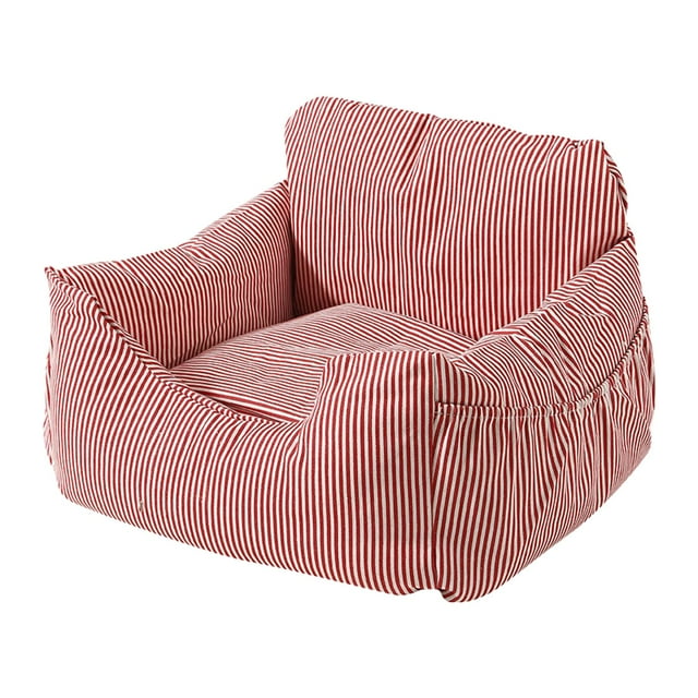 Asiento elevador para coche para cachorros, transportador para perros y gatos, duradero, multiusos, 50 x 50 x 30 cm Raya roja