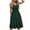 Army Green, variant on Ichuanyi Woman Dress Women Fashion Summer Seaside Sling Sleeveless V-Neck Solid Color Casual Dress
