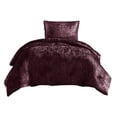 thumbnail image 1 of Jay 2 Piece Twin Comforter Set, Purple Polyester Velvet Deluxe Texture, 1 of 1
