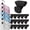 Black Cat, variant on Standard Hangers, 18 Pack Space Saving Closet Organizers and Storage Shelves Hanger Extender with Heavy Duty Cascading Connection Hook,Black-Cat