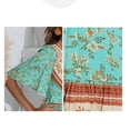 thumbnail image 5 of Vestido HUOGUO para mujer, casual, manga corta, estampado con cuello en V, 5 of 5