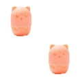 thumbnail image 4 of Dalazy Cat Shaped Sponges Neat Silicone Storage Box For Home Simple Fashionable light orange 2Set, 4 of 6