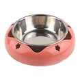 thumbnail image 1 of Alimentador de acero inoxidable Yinane Cuenco para perros tipo jaula rojo, 1 of 6