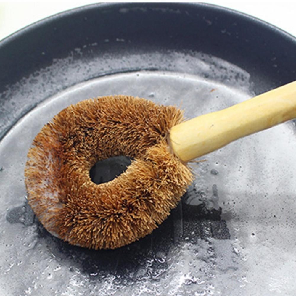 Coconut Kitchen Brush, Multi Purpose Scrubber for Dishes, Plates