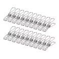 thumbnail image 1 of Hweilai Stainless Steel Clothes Pegs 100 Pieces 60mm Unbreakable Pegs Indestructible Does Not Rust Pegs, 1 of 5