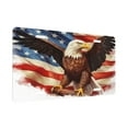 thumbnail image 2 of KAKALAD Usa Patriotic American Flag Eagle 03 Aluminum Car Vehicles License Plate 6" x 12" (4 Holes), 2 of 9