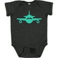thumbnail image 3 of Inktastic Cute Teal Airplane Boys or Girls Baby Bodysuit, 3 of 5