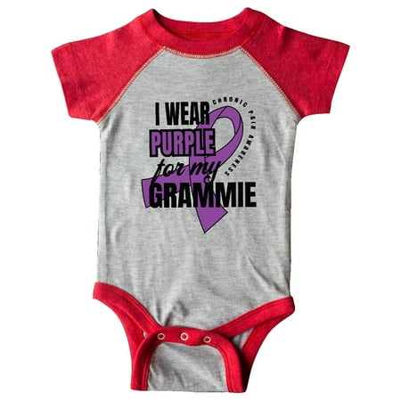 

Inktastic Chronic Pain I Wear Purple For My Grammie Gift Baby Boy or Baby Girl Bodysuit
