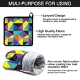 thumbnail image 7 of Modern Art Geometric Kitchen Oven Mitt and Pot Holder Sets 2 Pcs for Baking, Cooking and Grilling, Heat Resistant Up To 392 °F, 7 of 7