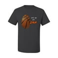 thumbnail image 2 of Wild Bobby, Basketball Fingerprint It's In My DNA, Sports, Men Graphic Tee, Charcoal, Small, 2 of 5