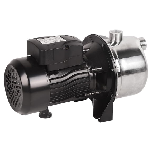 1.2HP Shallow Well Pump, 115V Water Transfer Pump 1209GPH, Stainless Steel Garden Booster Pump for Irrigation, Lawn, Farm & Draining Black