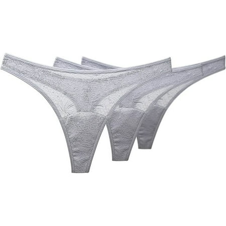 Shero Goodbye Leaks Panty - Lace Thong Gray SM (3 Pack)