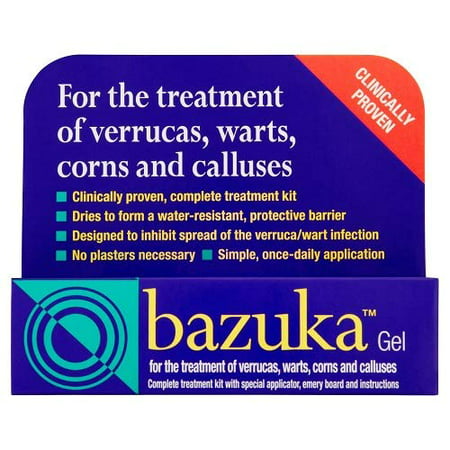 Bazuka Gel Treatment Of Verrucas, Warts, Corns 5G