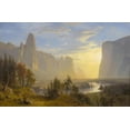 thumbnail image 2 of Bierstadt, Albert 14x11 Black Ornate Wood Framed with Double Matting Museum Art Print Titled - Yosemite Valley, 2 of 4