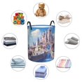 thumbnail image 4 of Balery Majestic Fantasy Castle Cesta de ropa redonda con asas, impermeable, independiente, para ropa, juguetes, dormitorio y familia-Medium, 4 of 6