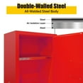 thumbnail image 5 of Commercial-Grade 12 Gallon Flammable Storage Cabinet - 35"x23"x18.2", Galvanized Steel Safety Cabinet with Adjustable Shelves, Red, 5 of 7
