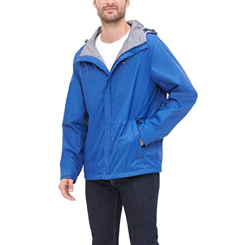 tommy hilfiger men's waterproof breathable hooded jacket
