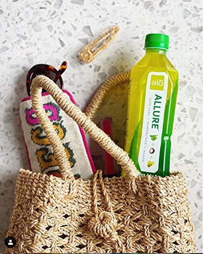Pack of 12, Alo Aloe Vera Juice Drink, Mangosteen + Mango, 16.9 fl oz