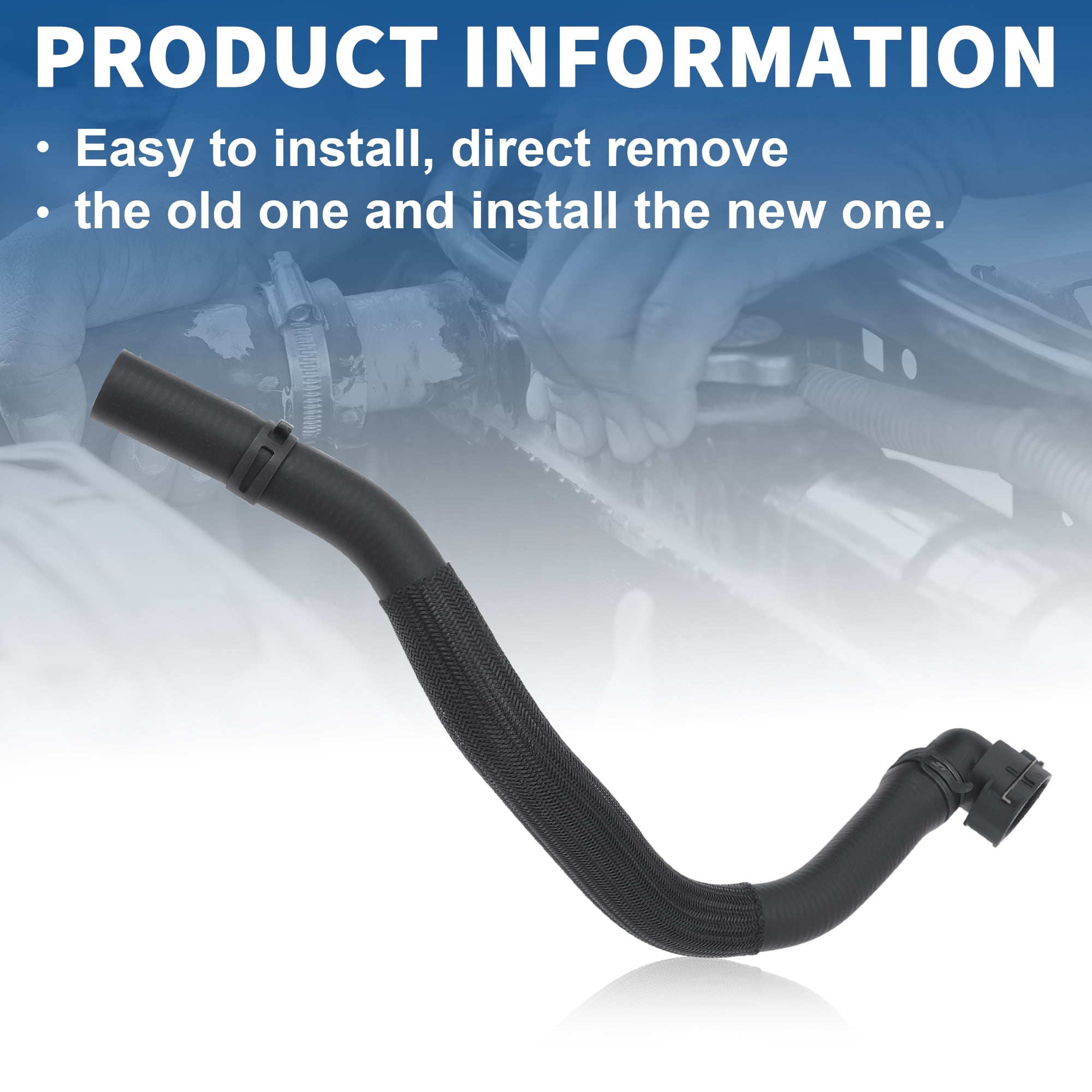 Unique Bargains HVAC Heater Hose for Chevrolet Sonic 1.8L 2013 2018 Rubber Tube