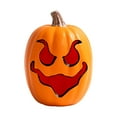 thumbnail image 2 of Colaxi Halloween Pumpkin Light Indoor Decoration Adorable Vivid Details Pumpkin Lantern Resin Pumpkin Statue for Living Room Balcony E, 2 of 10