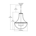 thumbnail image 2 of Elk Home Cote des Basques 20'' Wide 3-Light Pendant - Pebble Gray, 2 of 2