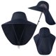 thumbnail image 5 of Sombrero Boonie para el sol para hombre con ala ancha y cordón para el cuello para protección UV Caqui, 5 of 5