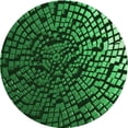 thumbnail image 1 of Ahgly Company Machine Washable Indoor Round Transitional Dark Forest Green Area Rugs, 7' Round, 1 of 7