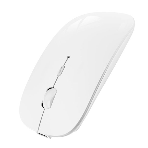 Mouse Bluetooth SUNGI delgado, silencioso, inalámbrico y recargable, blanco