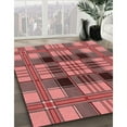 thumbnail image 3 of Ahgly Company Machine Washable Indoor Rectangle Transitional Light Coral Pink Area Rugs, 7' x 10', 3 of 7