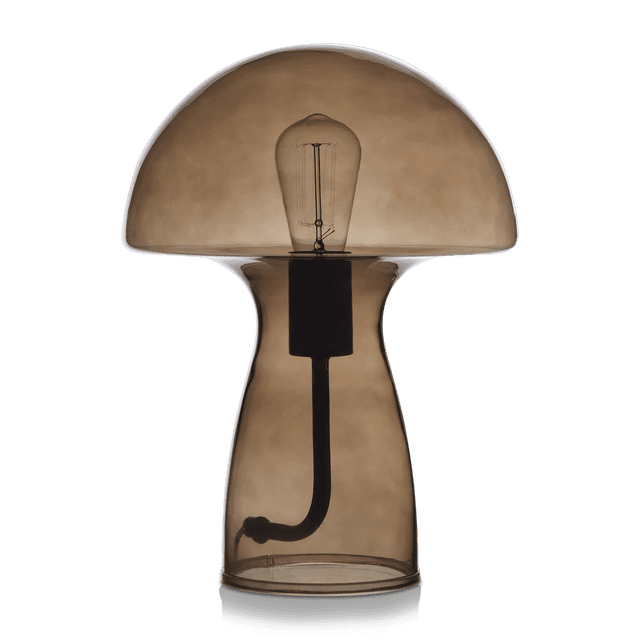 Bouclair Brown Glass Mushroom Table Lamp