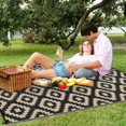 thumbnail image 4 of "Kselythan Outdoor Rug, PP pipe woven outdoor carpet Mat, Camping Rugs Modern Geometric Rug Area Rug for Patio Porch Backyard Picnic Camping, Easy Cleaning, 4 of 7