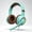 Green, variant on Wired USB Gaming Headset with RGB Lighting on Earcups, Adjustable Noise Canceling Microphone, for PC Gaming Music Online Classes, Multiple Colors
