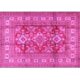 thumbnail image 1 of Ahgly Company Indoor Rectangle Geometric Pink Traditional Area Rugs, 5' x 8', 1 of 4